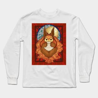 Moon Bunny Illustration Long Sleeve T-Shirt